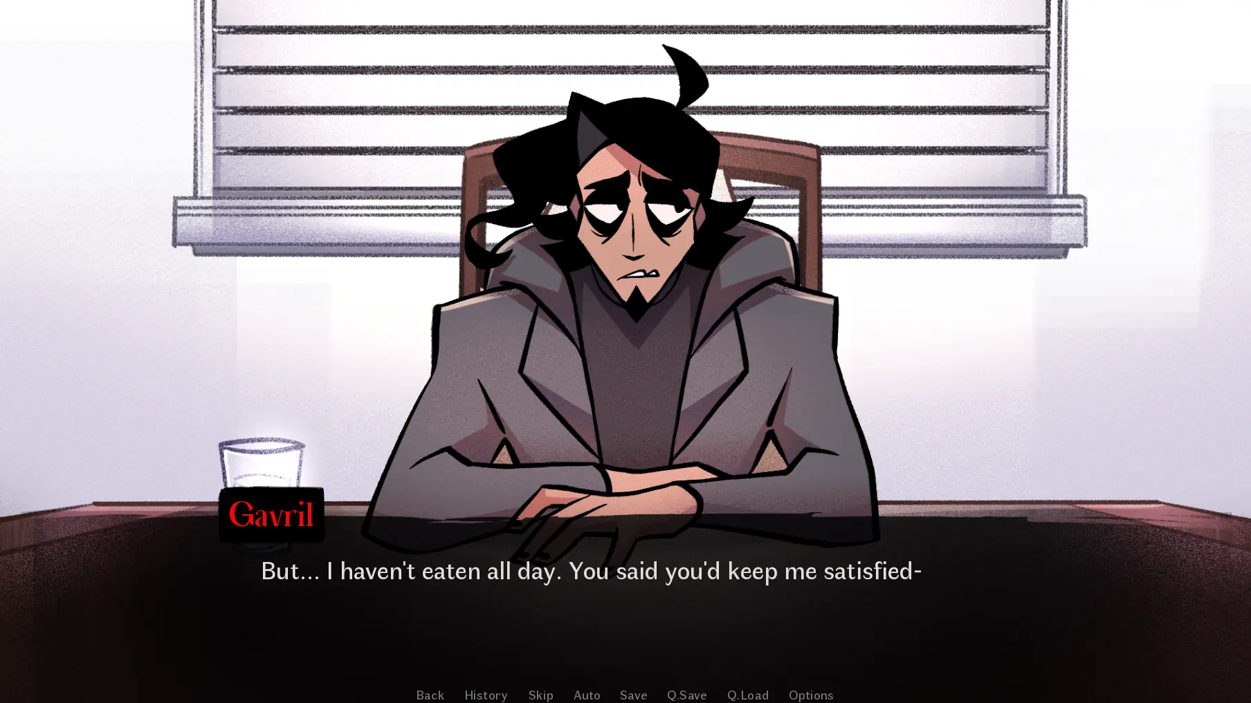 Gavril screenshot showing another moody story scene from the browser game