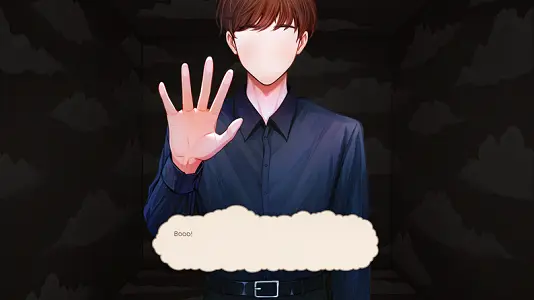 Interact With Me screenshot showing the cube and unsettling mood
