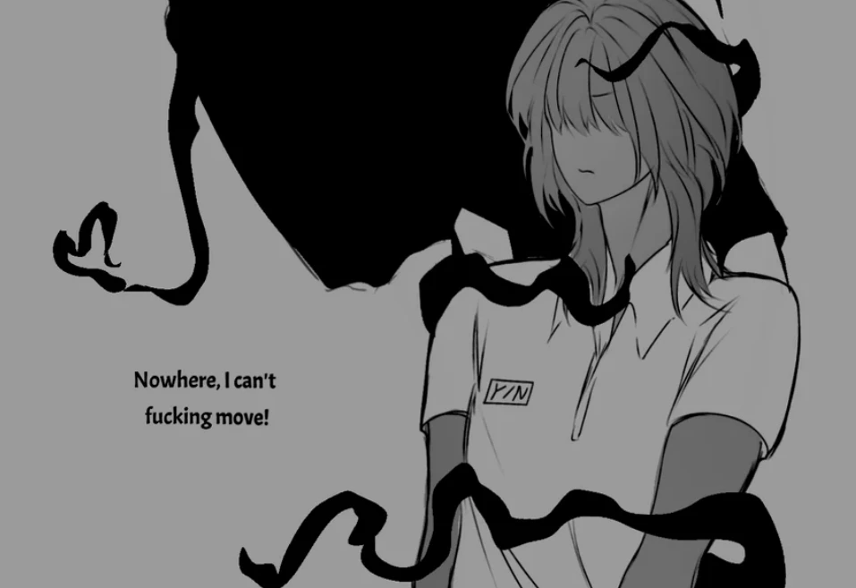 SURVIVE MIN screenshot showing a close and uneasy conversation moment