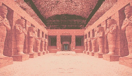 Temple of the Jackal gameplay and interface scene